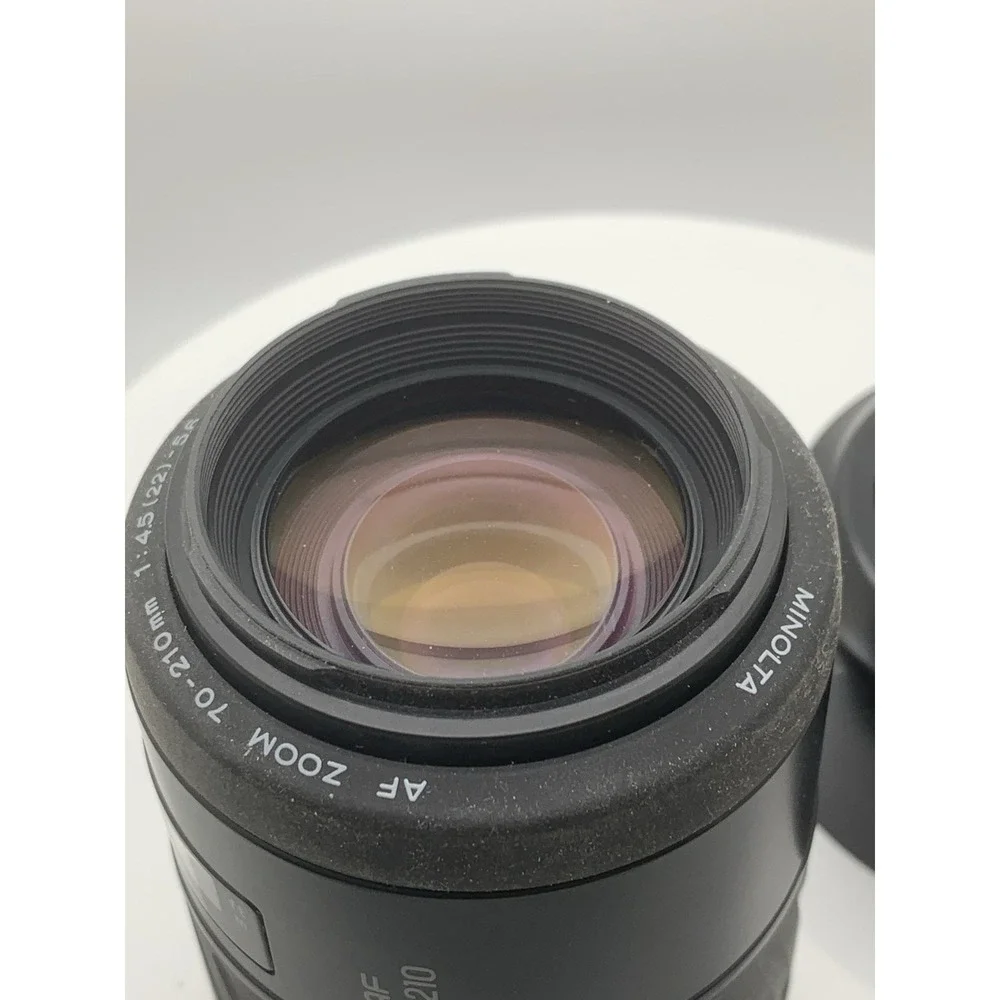 Minolta AF Zoom 70-210 mm 1:4.5 (22) -5.6 49mm Lens + Tiffen 49 Mm UV Protector